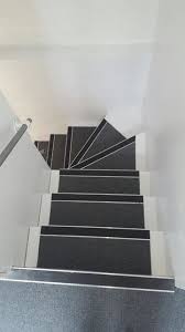 A lot of us think that provided that nobody is at a risk of meeting a car accident while ascending or even descending these stairs, they're almost all set. Install Burmatex 440 Sherborne Grey Carpet Tiles To Stairs Contemporary Staircase London By The Flooring Group Ltd Houzz Uk