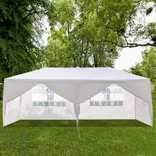 Our 10x10 canopy and 10x20 canopy are our most popular options. 10x20 White Outdoor Gazebo Canopy Wedding Party Tent With 4 Removable Walls Garden Structures Shade Home Garden