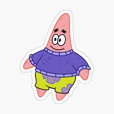 Patrick Sweater Sticker By Froglibrary In 2021 Cartoon Stickers Meme Stickers Hydroflask Stickers