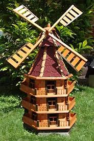 Windmühle aus holz typ 19windmühle aus nadelholz mit wasserundurlässigen bitumenschindeln gedecktin den farben rot, grün, schwarz lieferbarkopf mit windfahne dreht sich um 360°flügel sind kugelgelagert und drehen sich schon bei wenig winddie windm. Tuin En Terras Windmuhle Fur Den Garten Typ 11 Windmuhlen Windmolens Actumma Com
