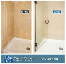 Wow Look At This Amazing Transformation This Tile Shower Was Dated And The Shower Pan Was Impossible To Clean Bathroom Refinishing Shower Pan Painting Shower