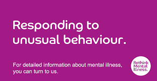 This means that your personal and medical information will be kept private and only shared with those who may need to. Responding To Unusual Behaviour