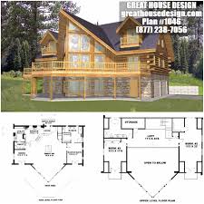 Waterfront Log House Plan 1046 Toll Free 877 238 7056 Craftsman House Plans House Plans House Design