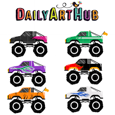 Download Monster Truck 5 Clip Art Set Daily Art Hub Free Clip Art Everyday