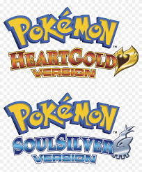 .the shelves is pokémon heart gold/soul silver which if you haven't already guessed, is a remake of pokémon gold and silver for the game boy color. Pokemon Heart Gold Logo Png Pokemon Soul Silver Png Transparent Png 1491x1727 6907473 Pngfind