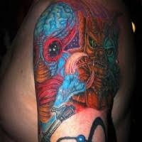 I love how people turn their arms and legs into a twisting and turning canvas dedicated to a theme. Star Trek Themed Sleeve Tattoo Tattooimages Biz