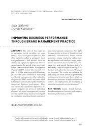 Causes, treatments and management of hard skin, thick rough patches of skin sometimes yellow to brown in colour, which affect the heels, toes and balls of the feet. Pdf Improving Business Performance Through Brand Management Practice