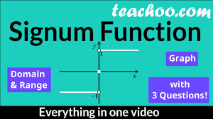 Signum Function Graph Examples Domain Range Teachoo Maths Youtube