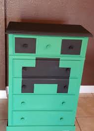 Minecraft Creeper Dresser Minecraft Bedroom Decor Boys Bedroom Makeover Minecraft Bedroom