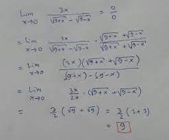 Contoh soal limit 0 0 bentuk akar. Limit Akar Rangkap Brainly