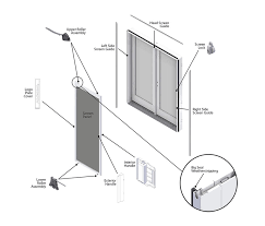200 Series Hinged Patio Door Gliding Screen 3d