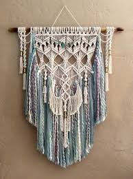 Large Colored Macrame Wall Hanging Colored Yarn Wall Hanging Etsy Large Macrame Wall Hanging Macrame Wall Hanging Yarn Wall Hanging