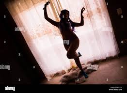 A Colombian cam model, known as Sthephanie Mwarnert, performs a sensual  dance during a webcam video broadcast from her apartment in Medellín,  Colombia Stock Photo - Alamy