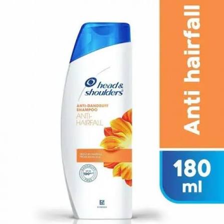 Head & Shoulders Anti-Hairfall Anti-Dandruff Shampoo, 180 ml