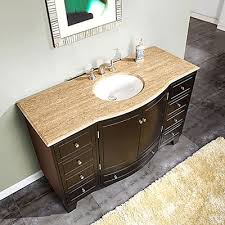 55 Inch Espresso Bathroom Vanity