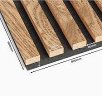 Panel akustyczny 3D na filcu 60x60 - fornir dębowy