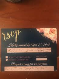 A wedding rsvp form with information about the attending guests. How To Send An Rsvp Text