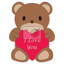 Spielzeug Bar Mit Herz Und Text Ich Liebe Dich Fototapete Fototapeten Nubes Teddie Gefullt Myloview De