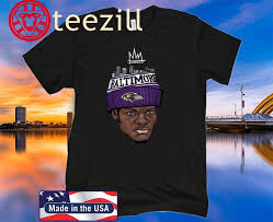 Baltimove Ravens Lamar Jackson King Work T Shirt Teezill In 2020 Lamar Jackson Lamar Jackson