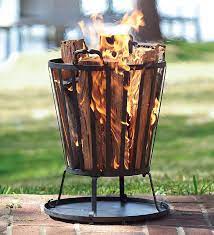 For instance, you may purchase a small pit to be taken on camping trips or to a friend's house for an outdoor bbq. Compact Iron Basket Style Fire Pit Just The Right Size For A Small Yard Fire Basket Fire Pit Designs Outdoor Fire Pit