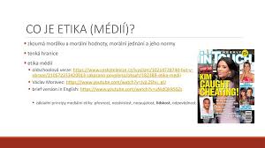 Tinklų kūrimas tarp esamų etikos valdybų ir veiklos europoje bei dialogo apie tyrimų etiką palaikymas su kitais regionais visuotiniame kontekste; Etika Medii A Vztahu S Medii Ppt Stahnout