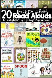 20 Back To School Read Alouds To Establish A Caring Classroom Queen Of The Fir 20 Back To School Read Al First Grade Books First Grade Reading School Reading