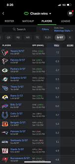 Who should I pick up for the champ defense, currently have Washington vs  Dallas