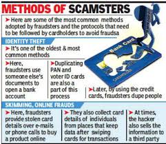Help and review ch 11. Card Fraud Conmen Make Merry In It Hub Steal Lakhs Hyderabad News Times Of India