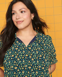 Rugby Striped Shirt With Chambray Collar For Men