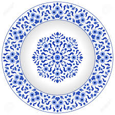 Check spelling or type a new query. Decorative Porcelain Plate Ornate With Traditional Blue Floral Royalty Free Cliparts Vectors And Stock Illustration Image 74110905