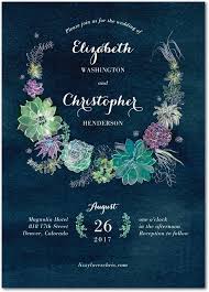 Splendid Succulent Signature White Wedding Invitations In Walnut Or Eggshell Pe Succulent Wedding Invitations Wedding Invitations White Wedding Invitations