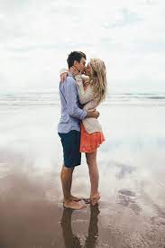 Atmospheric Romantic Beach Engagement Shoot Summer Engagement Photos Engagement Photoshoot Photo