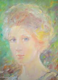 Beautiful Barry Leighton Jones Oil Painting Female Portrait White Dress,  Fine!