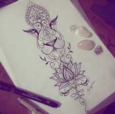 The pinks and blues really work well together. 16 Trendy Tattoo Lion Women Mandala Dope Tattoos