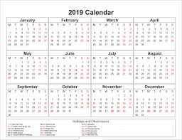 Blank One Page 2019 Printable Calendar Calendar Printables Calendar 2019 Template Calendar Template