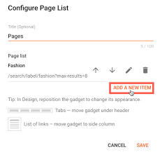 Adding pages to the menu – Documentation