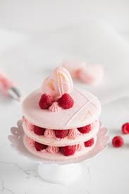 Raspberry French Macaron Cake Posh Little Designs Recipe Macaron Cake Wasc Cake Recipe Cake