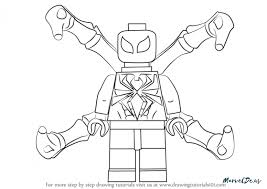 Lego iron spider coloring pagesistic for halloween. Lego Iron Spider Coloring Pages