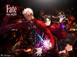 Fate/stay night anime illustration, minimalism, texture, black background. 48 Fate Stay Night Wallpapers On Wallpapersafari