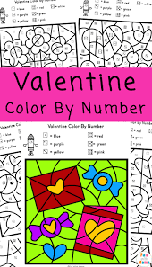 See also latest coloring pages, worksheets, mazes, connect the dots, and word search collection below. Valentine Color By Number Worksheets Fun With Mama