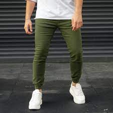 You wear them with khakis to the bar or on casual. Herren Jeans Jogger In Khaki