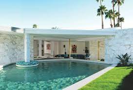 Midcentury Homes Tour Intersects Art Architecture Palm Springs Real Estate Palm Springs Mid Century Modern Modern Pools