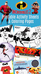 Incredibles logo iron on disney free coloringagesrintable for kids torint the. Disney Pixar Incredibles 2 Printable Activities Coloring Pages Mom Endeavors Printable Activities Craft Activities For Kids Movie Crafts