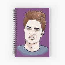 Edward Cullen Spiral Notebooks for Sale