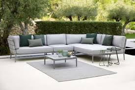 Wenn sie die sitzgruppe in zentraler lage positionieren, verkörpert diese den. Cane Line Conic Garten Lounge 7 Tlg Loungesets Exklusive Loungemoebel Loungemobel Beckhuis