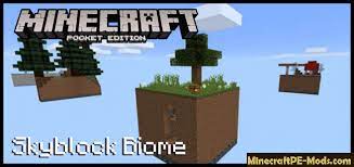 ¡intenta sobrevivir en un mundo con escasez de recursos, y de movimientos! Skyblock Biome Survival Map For Minecraft Pe 1 18 0 1 17 40 Download