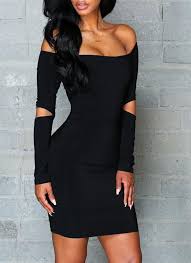 Savannah Burst Model Dress Black Posh Fashion Girls Dresses Black Bodycon Dress Stylish Dresses Tight Dresses