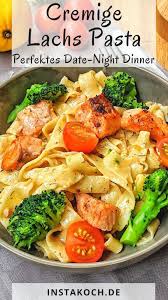 Cremige Lachs Pasta Mit Brokkoli Und Tomaten Instakoch De Rezept Cremige Lachsnudeln Rezepte Pasta Mit Lachs