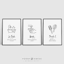 bathroom funny print set minimal funny wall art bathroom etsy in 2021 funny wall art kids bathroom art bathroom artwork