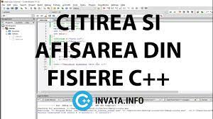 C++ oop c++ classes/objects c++ class methods c++ constructors c++ access specifiers c++ our try it yourself editor makes it easy to learn c++. Citirea Si Afisarea Din Fisiere In C Youtube